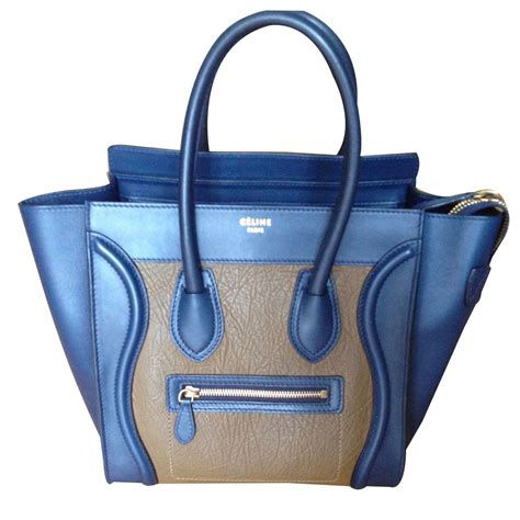 sac luggage celine bleu